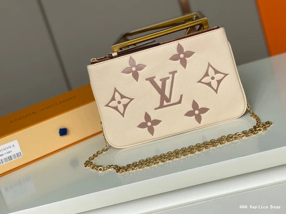 Aaa replica ru VUITTON LOUIS POCHETTE ZIP DOUBLE 0823